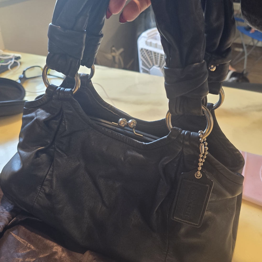 Coach Ergo Parker Kisslock Hobo Carry All Satchel Bag